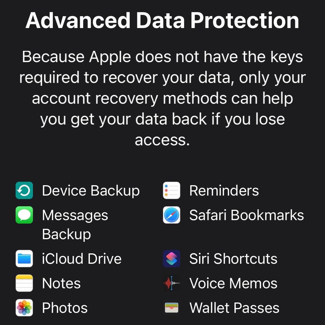 Advanced Data Protection
