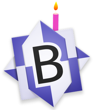 BBEdit birthday candle