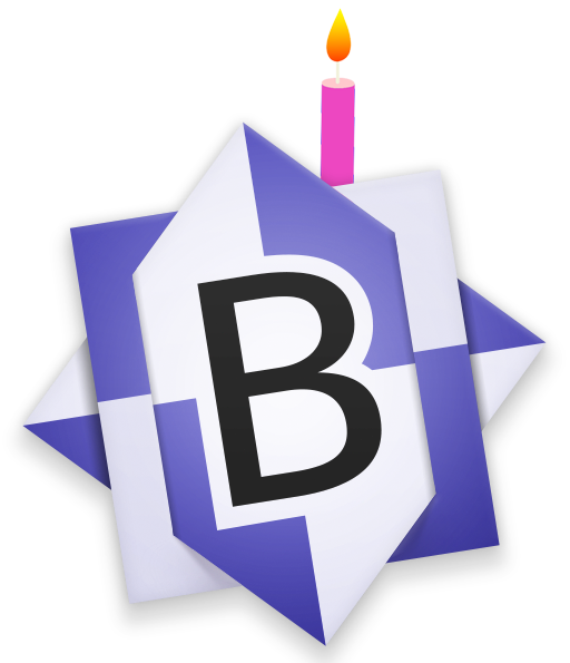 BBEdit birthday candle
