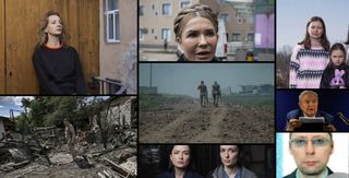A collage of photos from various Guardian articles about the genocidal Russian invasion of Ukraine