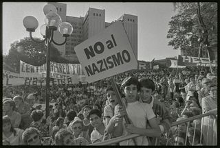 Anti-Nazi protests in Buenos Aires, 1987